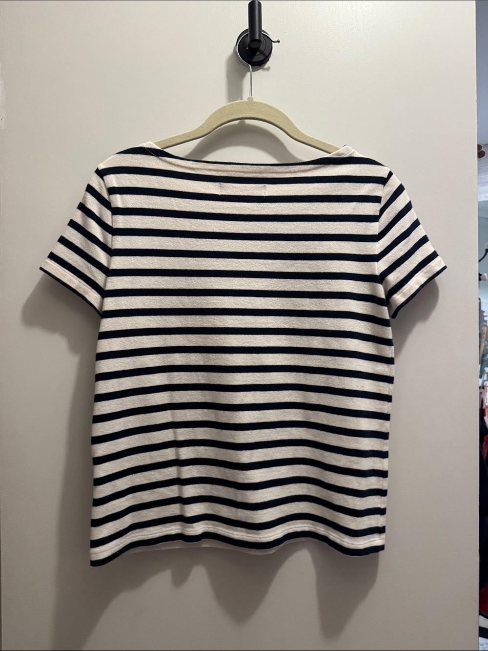 Madewell x Sezane Navy and White Striped Tee Moi Avec Toi size xs - Picture 4 of 4